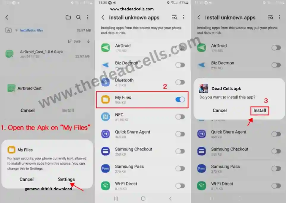 dead cells apk download steps